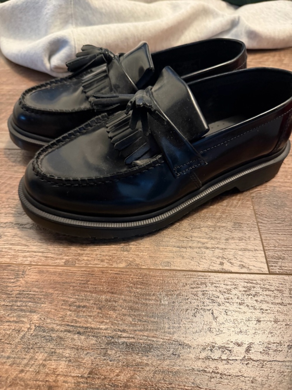 Dr. Martens Black Tassel Loafers